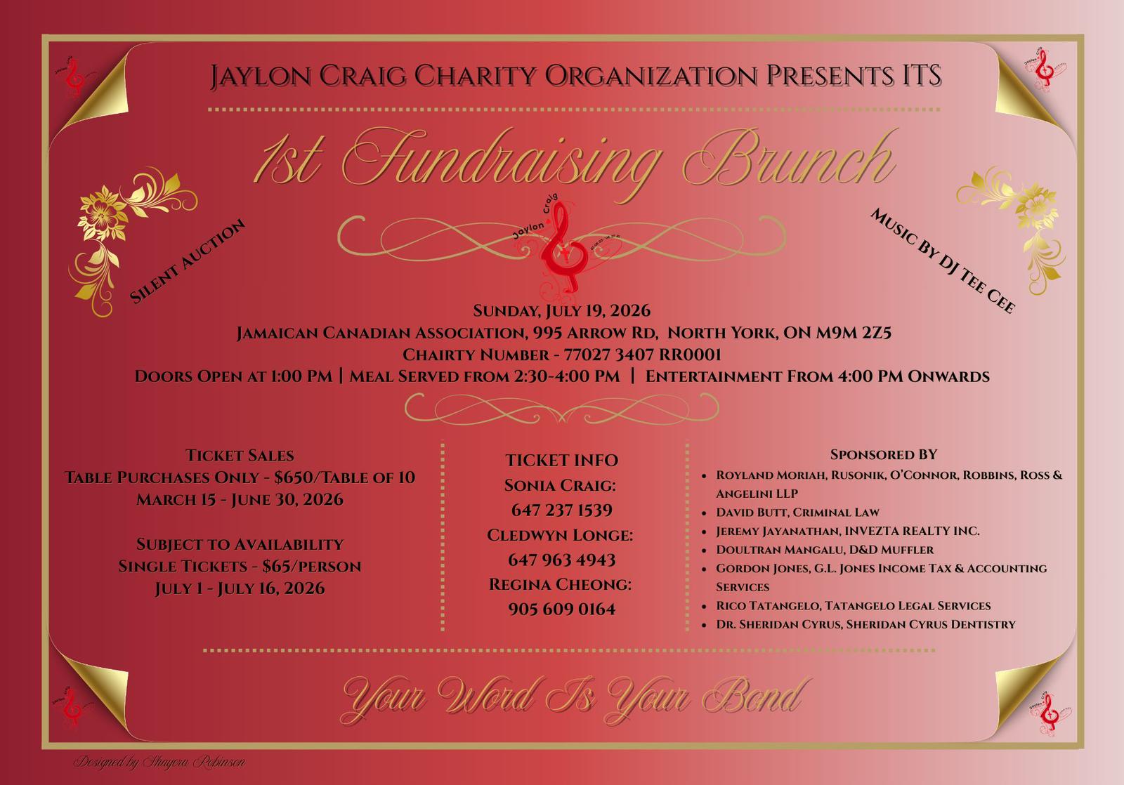 Fundraising Brunch Invitation